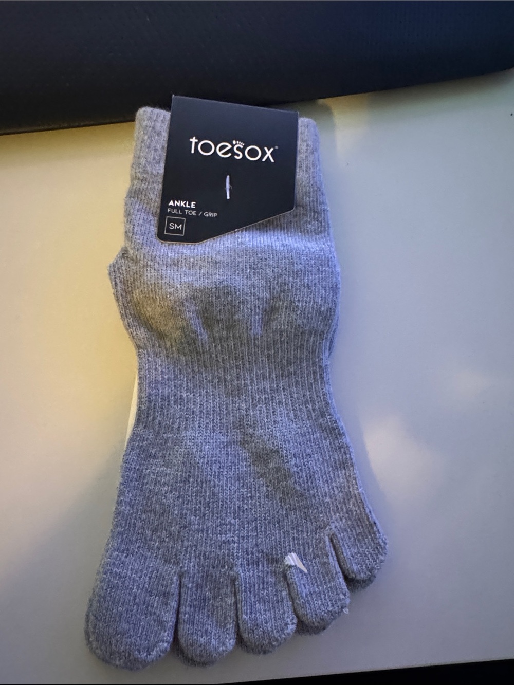 TAVI - Grip Full Toe Low Rise Toe Sox Grey NWT